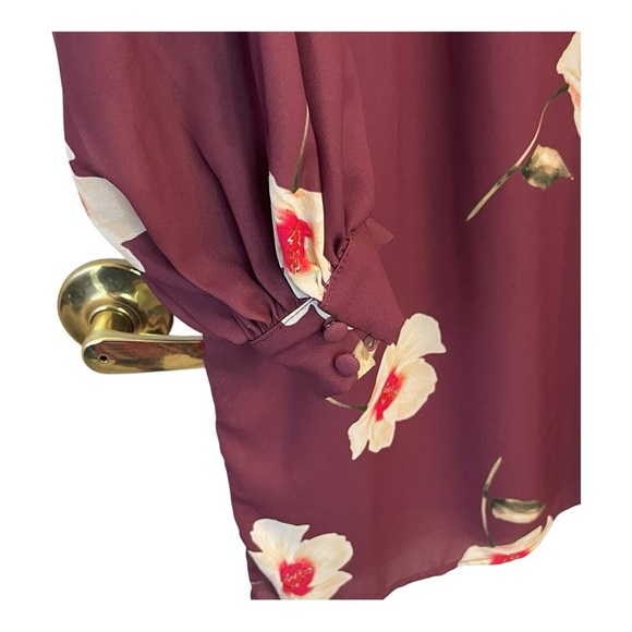 We are Kindred Floral Long Sleeve Dress size 4 - Picture 2 of 11